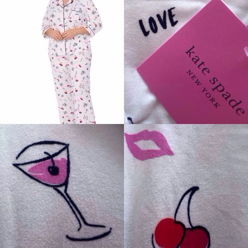 NWT Kate Spade Printed Pajama Set Plus sizes